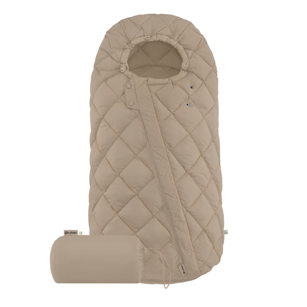 Cybex Snogga 2 - uniwersalny całoroczny śpiworek do wózka, TOG 4, wypełnienie 3M Thinsulate z recyklingu • Almond Beige