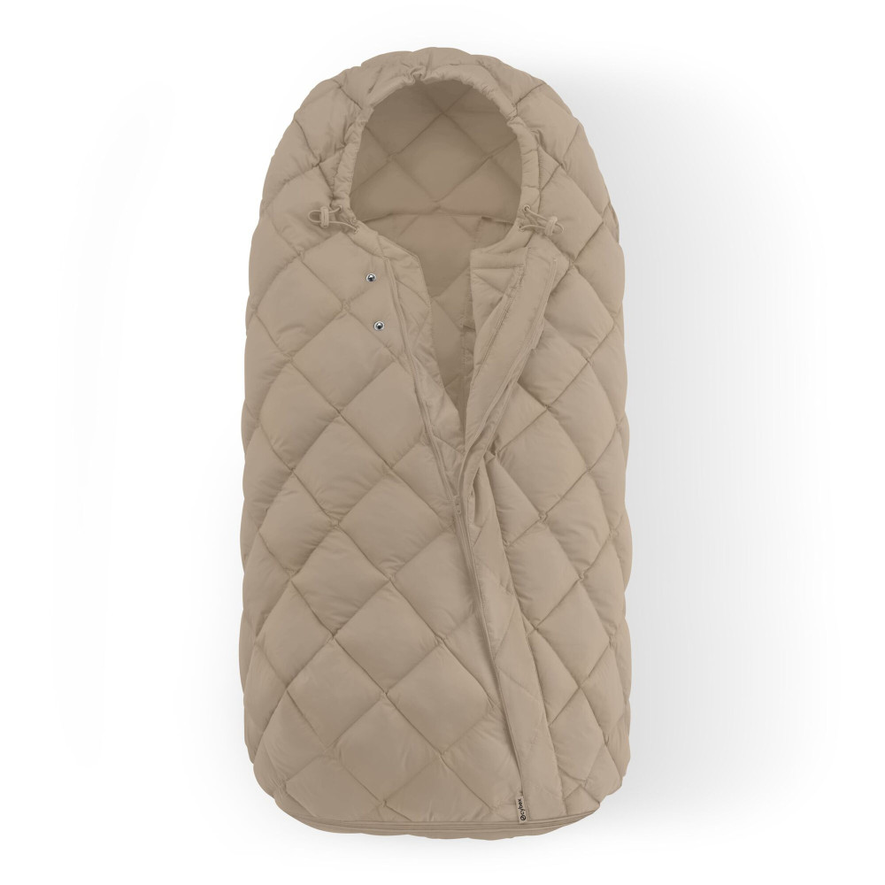 Cybex Snogga 2 - uniwersalny całoroczny śpiworek do wózka, TOG 4, wypełnienie 3M Thinsulate z recyklingu • Almond Beige