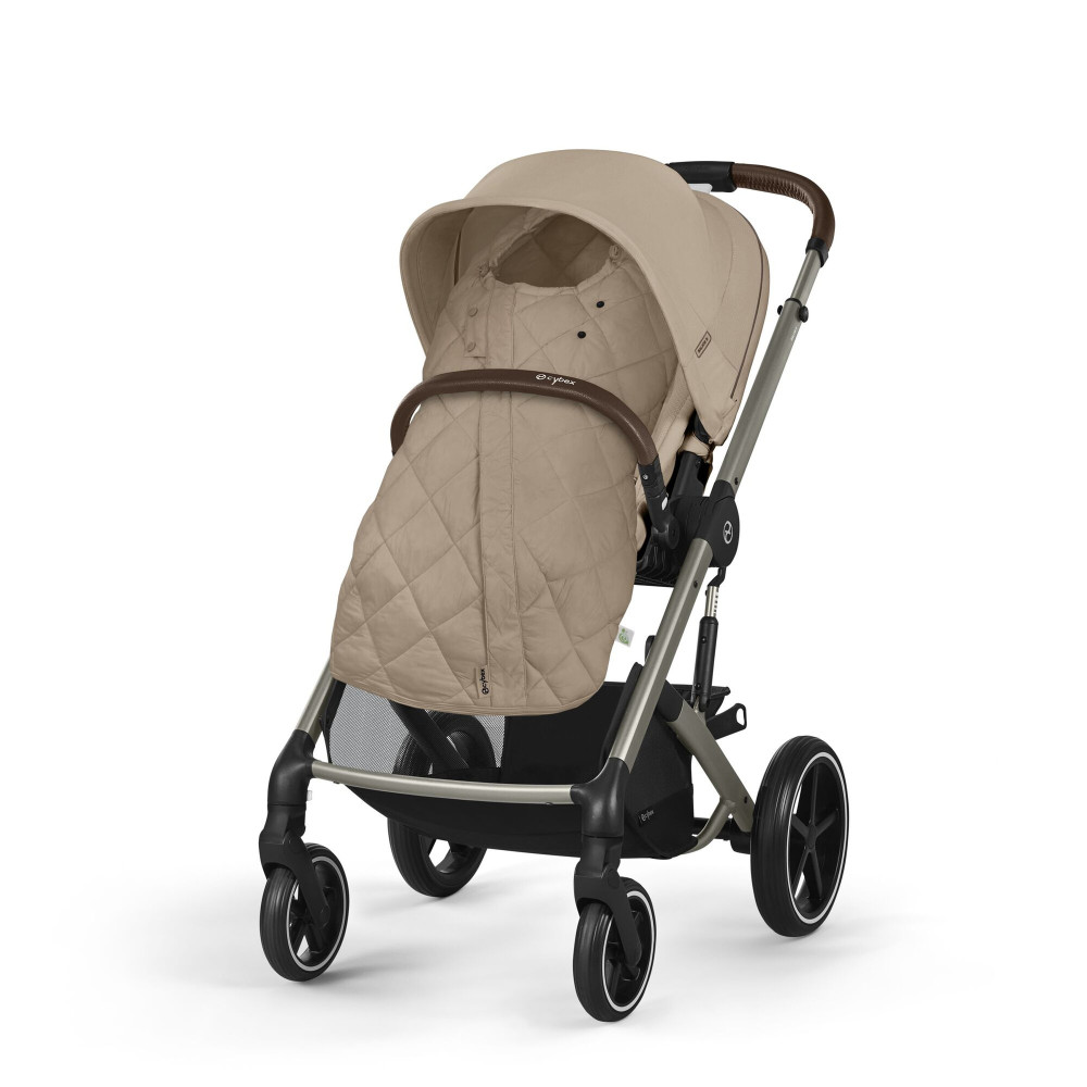 Cybex Snogga 2 - uniwersalny całoroczny śpiworek do wózka, TOG 4, wypełnienie 3M Thinsulate z recyklingu • Almond Beige