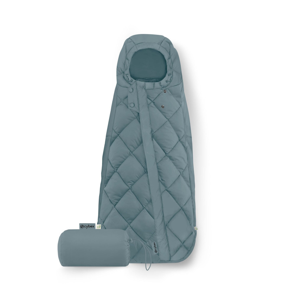 Cybex Snogga Mini 2 - uniwersalny całoroczny śpiworek do fotelika samochodowego dla niemowląt, TOG 4, wypełnienie 3M Thinsulate z recyklingu • Sky Blue