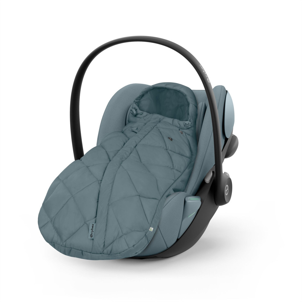 Cybex Snogga Mini 2 - uniwersalny całoroczny śpiworek do fotelika samochodowego dla niemowląt, TOG 4, wypełnienie 3M Thinsulate z recyklingu • Sky Blue