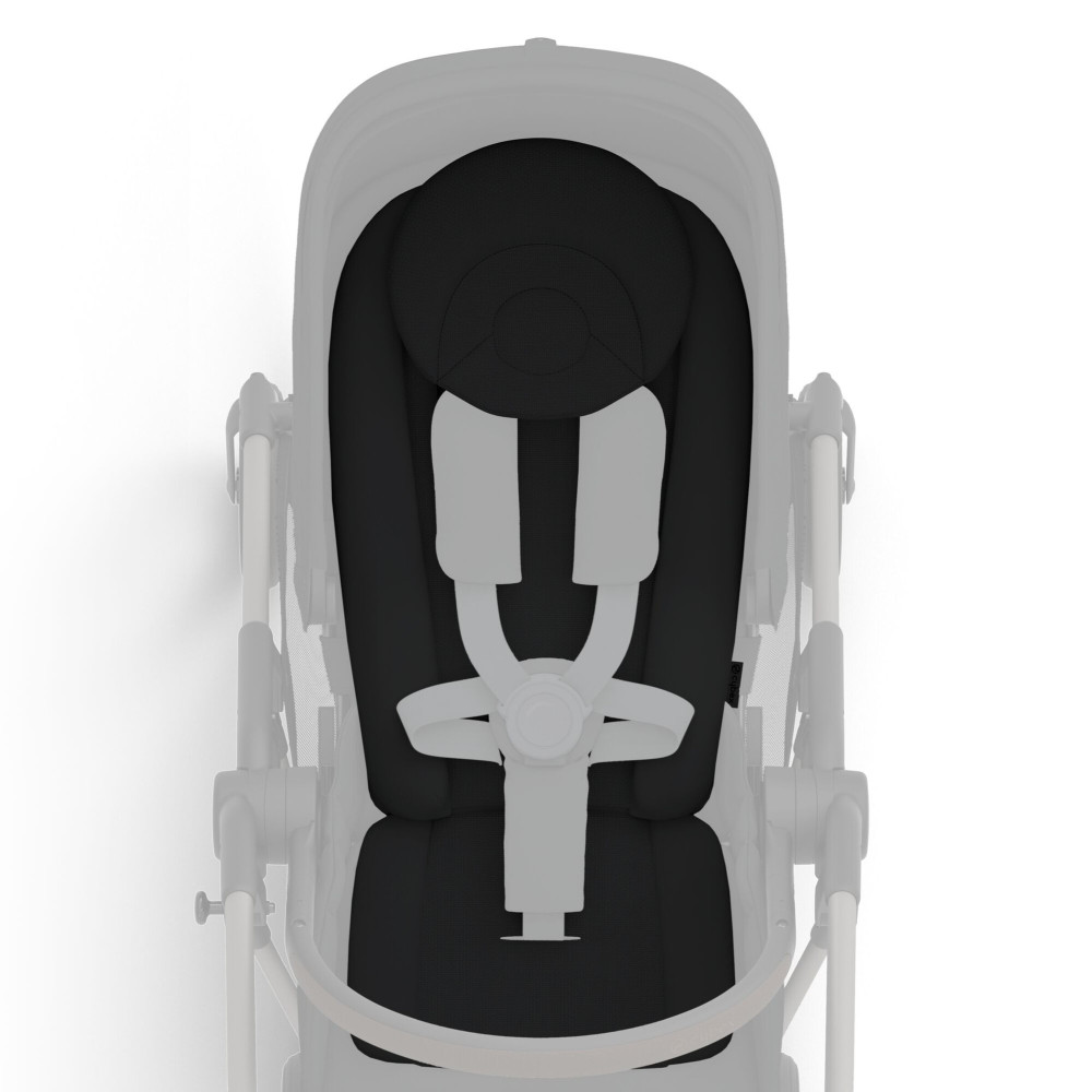 Cybex Newborn Nest - kokon niemowlęcy do wózków z pełnym odchyleniem, z poduszką pod głowę i oddychającą siatką • Black