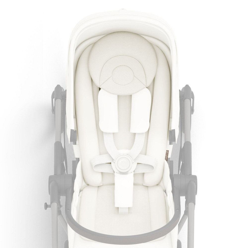 Cybex Newborn Nest - kokon niemowlęcy do wózków z pełnym odchyleniem, z poduszką pod głowę i oddychającą siatką • White