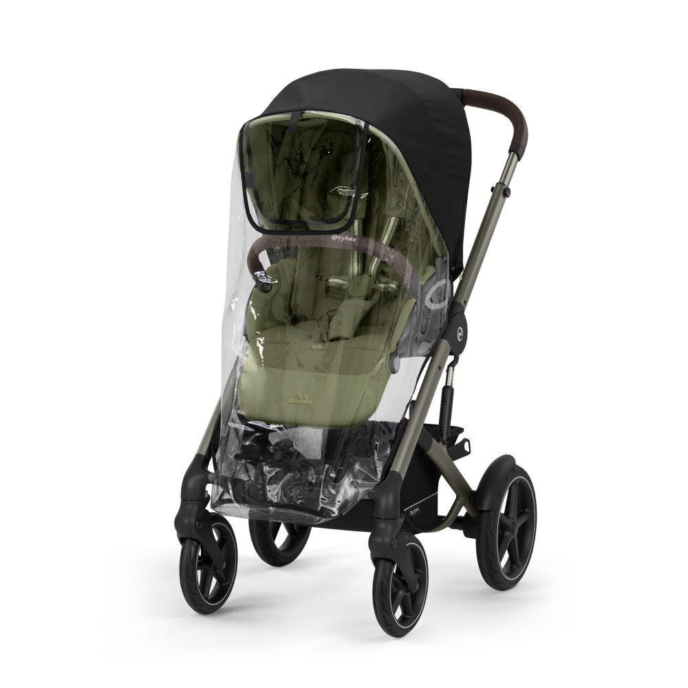 Cybex Talos S Lux Folia Przeciwdeszczowa - przezroczysta folia z otworami wentylacyjnymi i okienkiem na rzep • Transparent