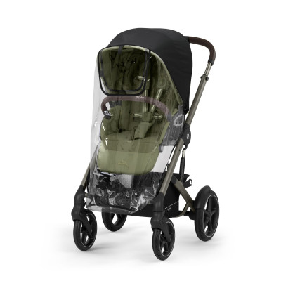 Cybex Talos S Lux Folia Przeciwdeszczowa - przezroczysta folia z otworami wentylacyjnymi i okienkiem na rzep • Transparent