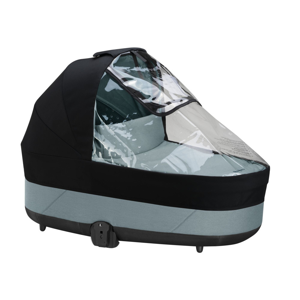 Cybex Cot S Lux Folia Przeciwdeszczowa - przezroczysta osłona dopasowana do gondoli Cot S Lux, chroni przed deszczem i wiatrem • Transparent