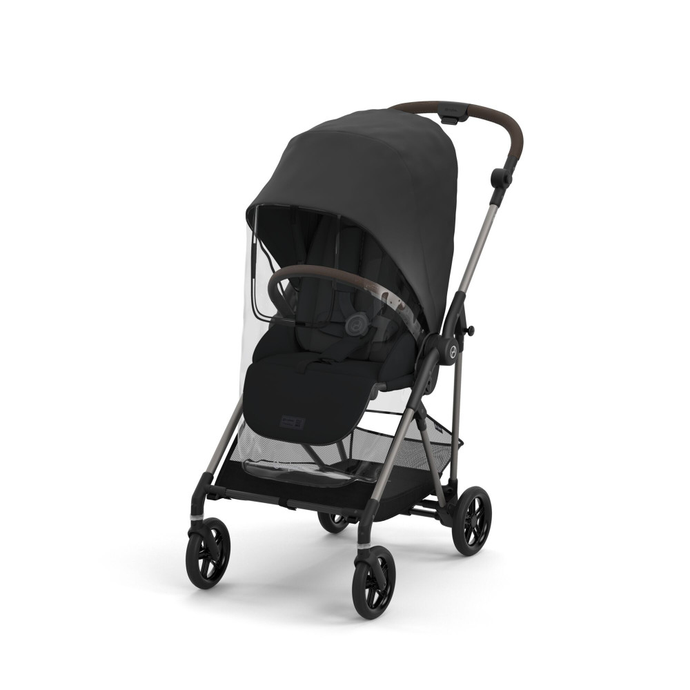 Cybex Melio Line Folia Przeciwdeszczowa - przezroczysta osłona dla wózków Melio Line, chroni przed wiatrem i deszczem • Transparent