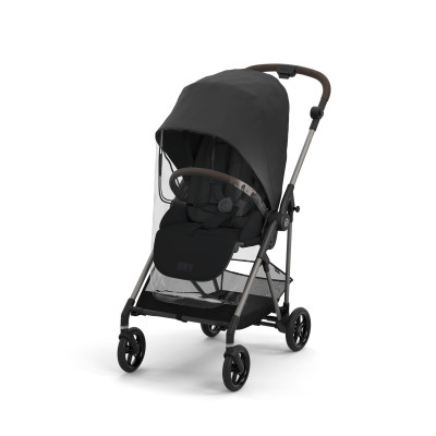 Cybex Melio Line Folia Przeciwdeszczowa - przezroczysta osłona dla wózków Melio Line, chroni przed wiatrem i deszczem • Transparent