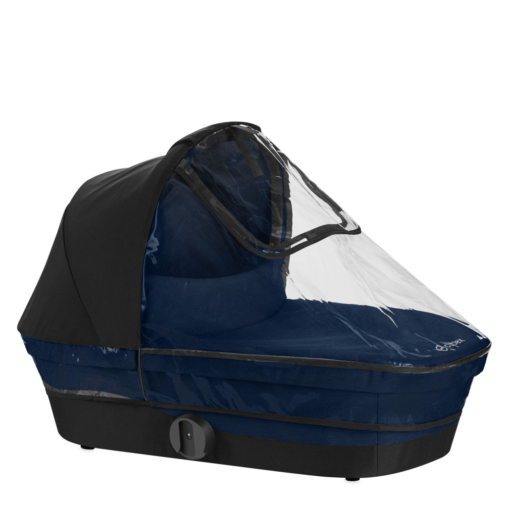 Cybex Melio Cot Folia Przeciwdeszczowa - przezroczysta osłona dla gondoli Melio, chroni przed wiatrem i deszczem • Transparent