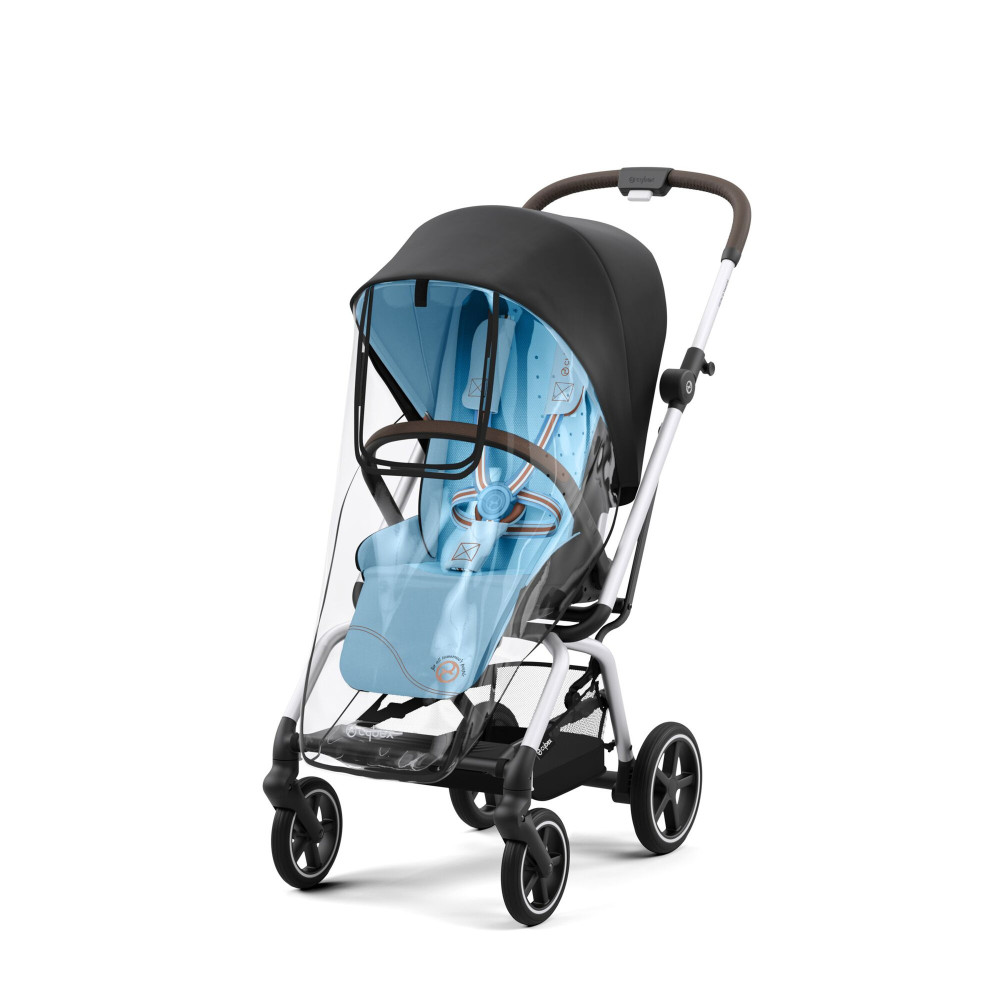 Cybex Eezy S Twist 2 Line Folia Przeciwdeszczowa - przezroczysta osłona dla wózka Eezy S Twist 2 Line, chroni przed wiatrem i deszczem • Transparent