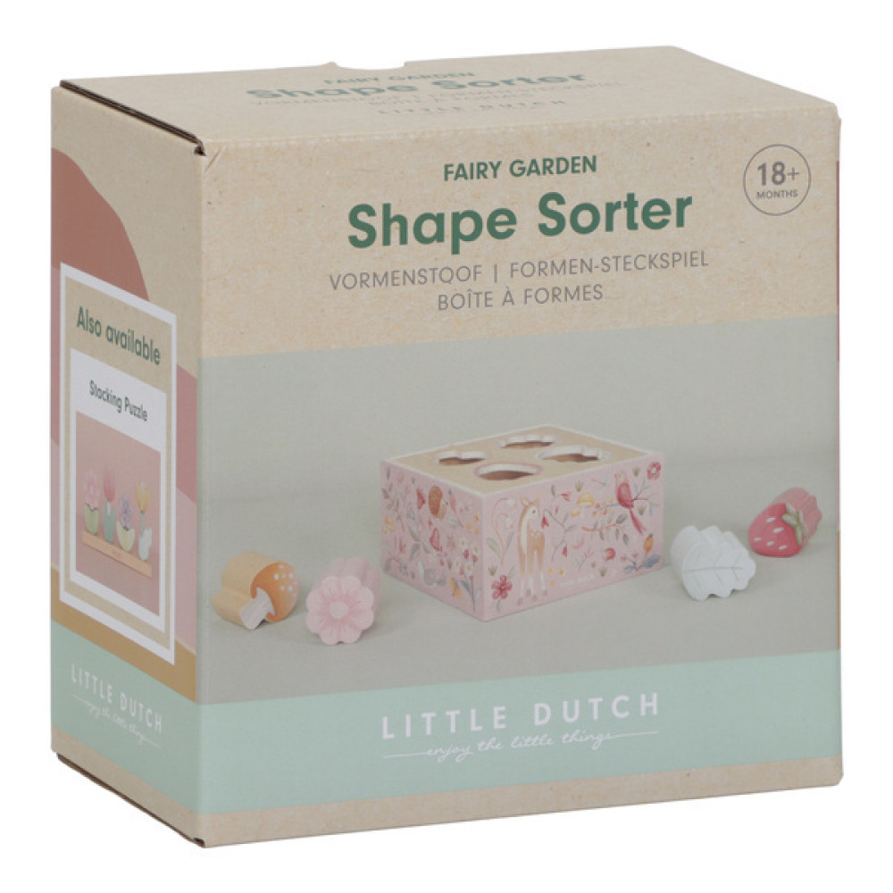 Little Dutch - drewniany sorter Fairy Garden FSC (LD7347) • 18 mc+