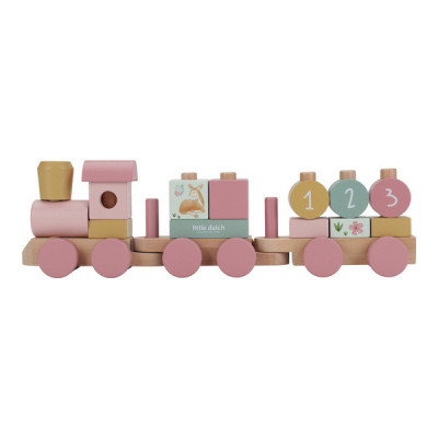 Little Dutch - дерев'яний потяг з блоками FSC (LD7354) • Fairy Garden