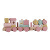 Little Dutch - drewniany pociąg z klockami FSC (LD7354) • Fairy Garden