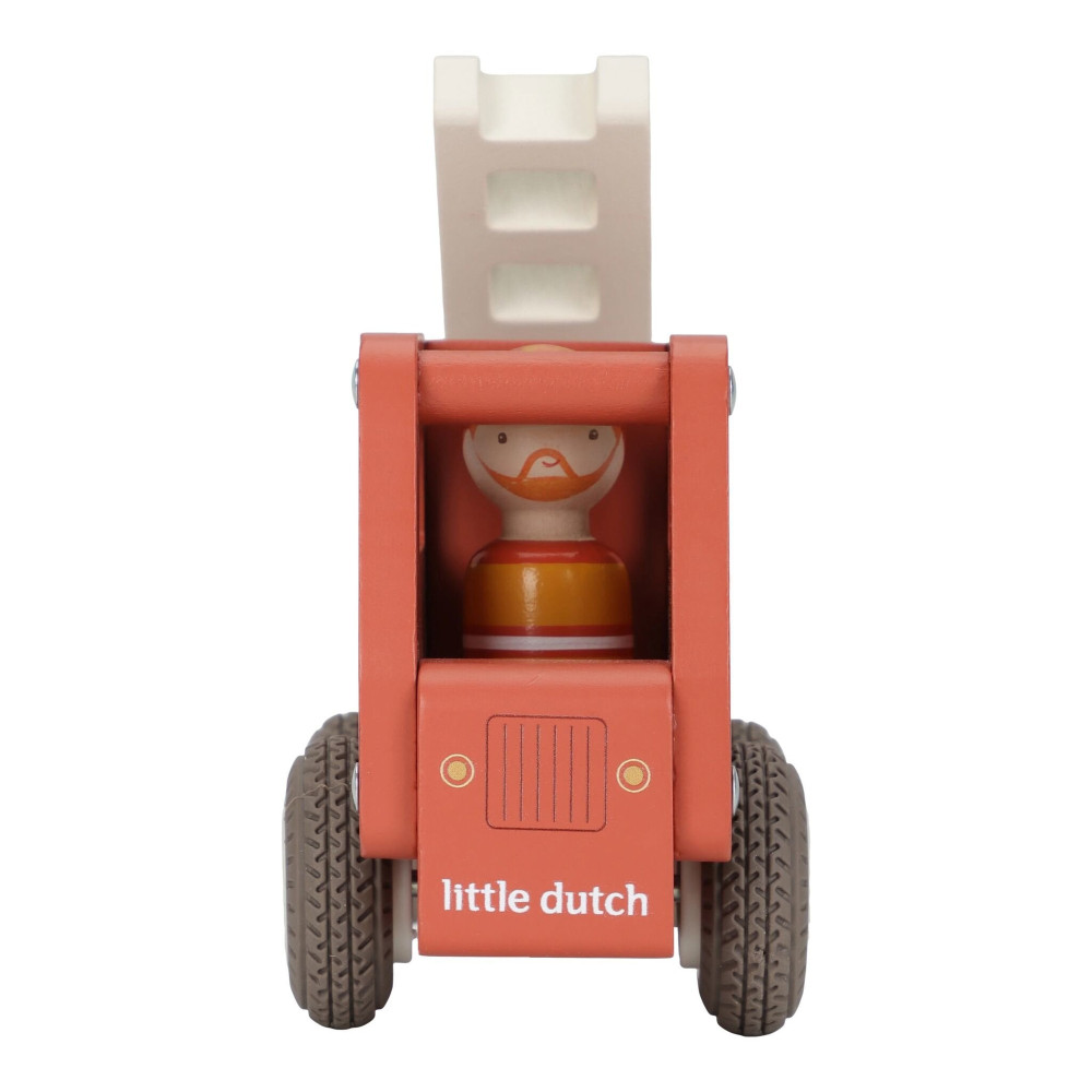 Little Dutch - samochód strażacki z drabiną i figurką FSC (LD2528) • 18mc+