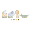 Little Dutch - zestaw do wyklejania pomponami Safari Friends (126919) • 3 lata+