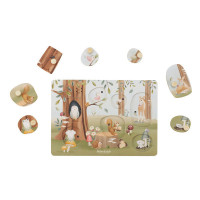Little Dutch - drewniane puzzle dźwiękowe Forest Friends (LD7240) • 1 rok+