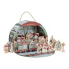 Little Dutch - kalendarz adwentowy z drewnianym pociągiem w walizeczce FSC (LD4880) • 2+