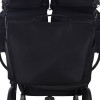 Junama Duo V4 - wózek bliźniaczy 2w1 dla bliźniąt i rodzeństwa rok po roku, tylko 78 cm szerokości, składane gondole • Black
