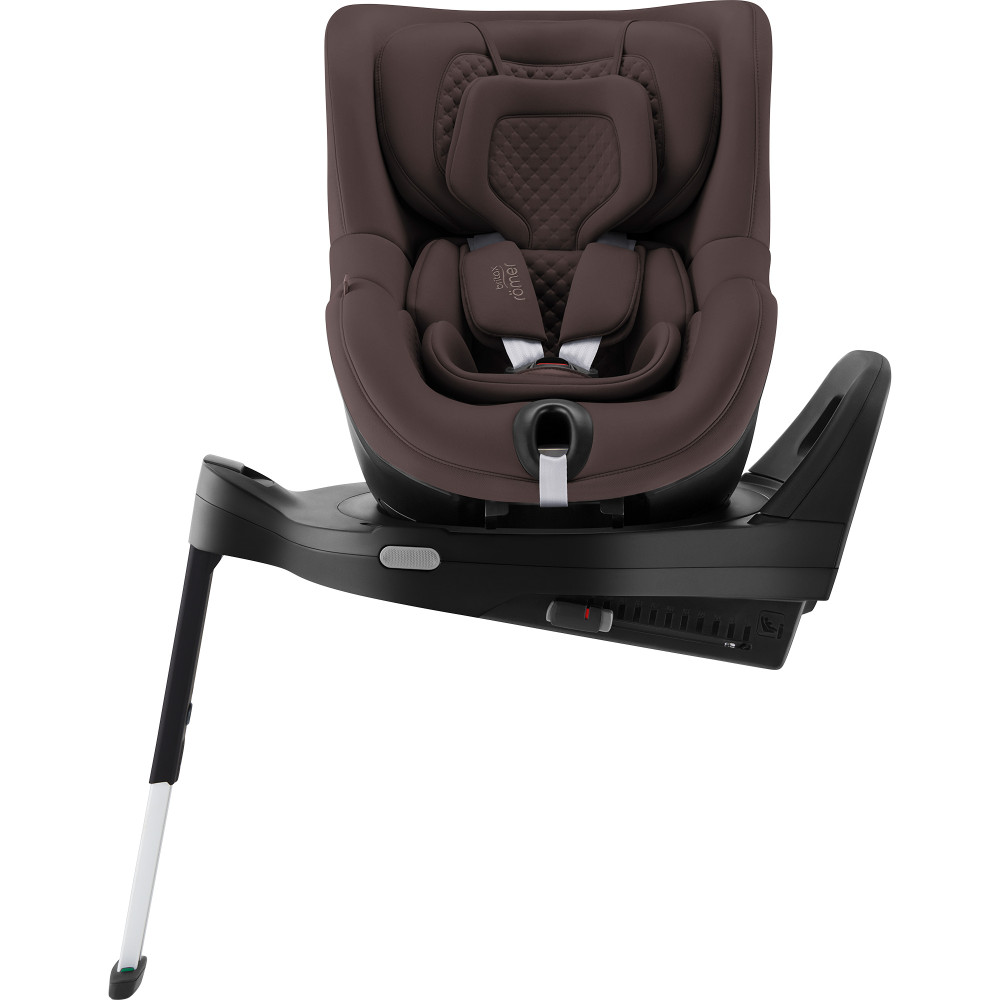 Britax Romer Dualfix PRO M - obrotowy fotelik samochodowy (3m - 4lat / 61 - 105cm), montaż tyłem lub przodem do kierunku jazdy, ISOFIX z podpórką, ochrona boczna • LUX Chocolate