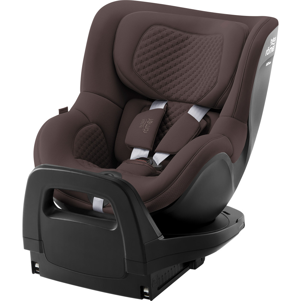 Britax Romer Dualfix PRO M - obrotowy fotelik samochodowy (3m - 4lat / 61 - 105cm), montaż tyłem lub przodem do kierunku jazdy, ISOFIX z podpórką, ochrona boczna • LUX Chocolate