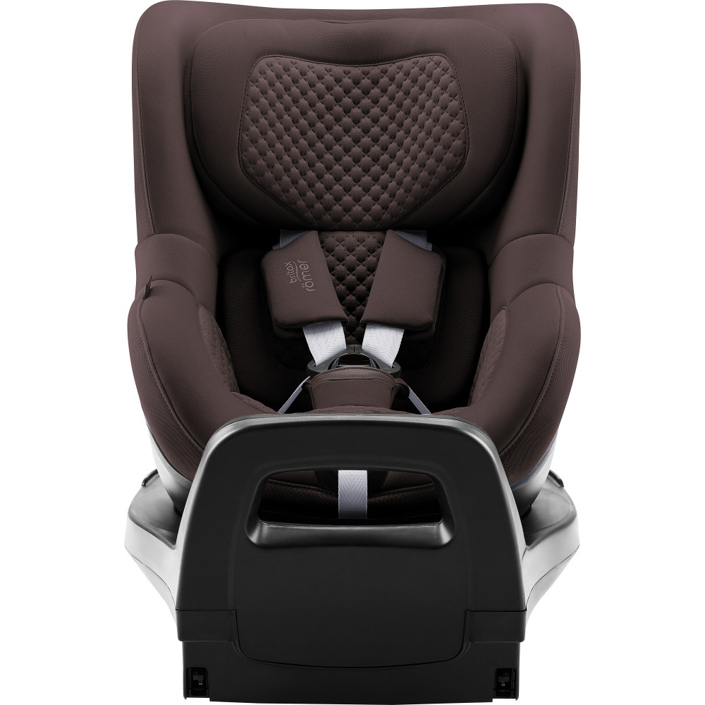Britax Romer Dualfix PRO M - obrotowy fotelik samochodowy (3m - 4lat / 61 - 105cm), montaż tyłem lub przodem do kierunku jazdy, ISOFIX z podpórką, ochrona boczna • LUX Chocolate