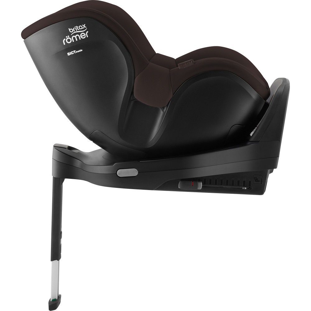 Britax Romer Dualfix PRO M - obrotowy fotelik samochodowy (3m - 4lat / 61 - 105cm), montaż tyłem lub przodem do kierunku jazdy, ISOFIX z podpórką, ochrona boczna • LUX Chocolate