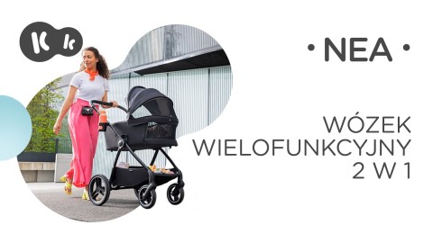 Kinderkraft Nea - wózek  wielofunkcyjny 2w1 • Ash Pink