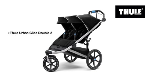 Thule Urban Glide2 Double - wózek do biegania dla bliźniaków • Black