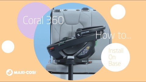 Maxi Cosi Coral 360 - obrotowy fotelik samochodowy, nosidełko (0 - 15mc / 40 - 75cm) •  Essential Grey