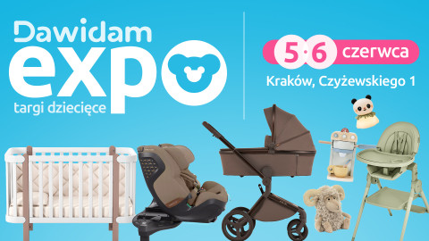 Dawidam EXPO - targi dziecięce • Kraków, Czyżewskiego 1 • 5-6 czerwca 2026