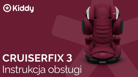 Kiddy Cruiserfix 3 - fotelik samochodowy  przodem do kierunku jazdy (3 - 12lat / 100 - 145cm) • Midnight Black