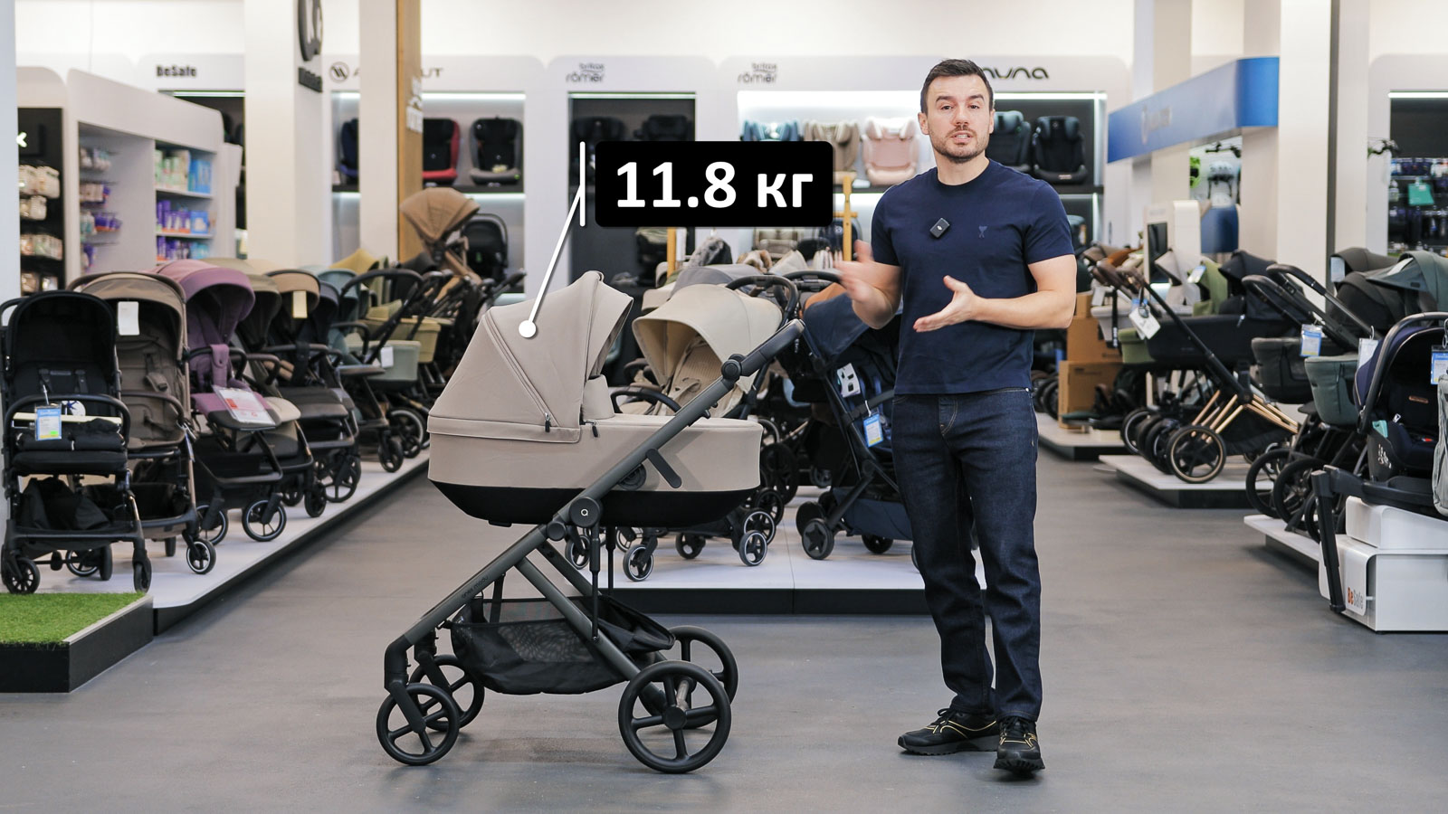 Вага дитячого візка Anex Modu для однієї дитини з відео огляду  від dawidam.pl