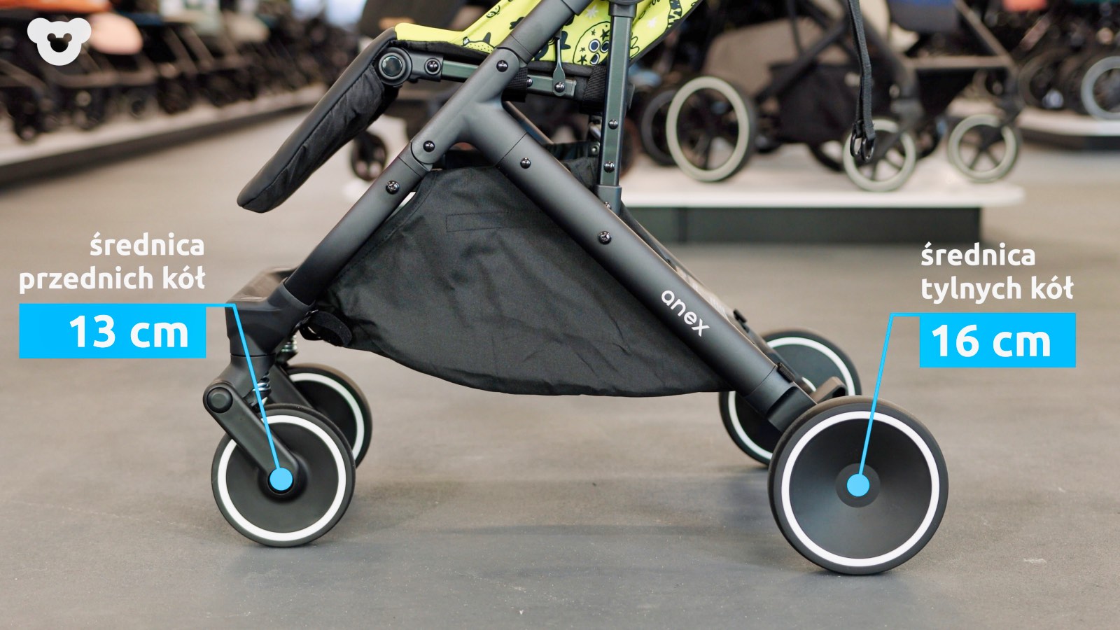 Koła wózek spacerowy Anex Air-X