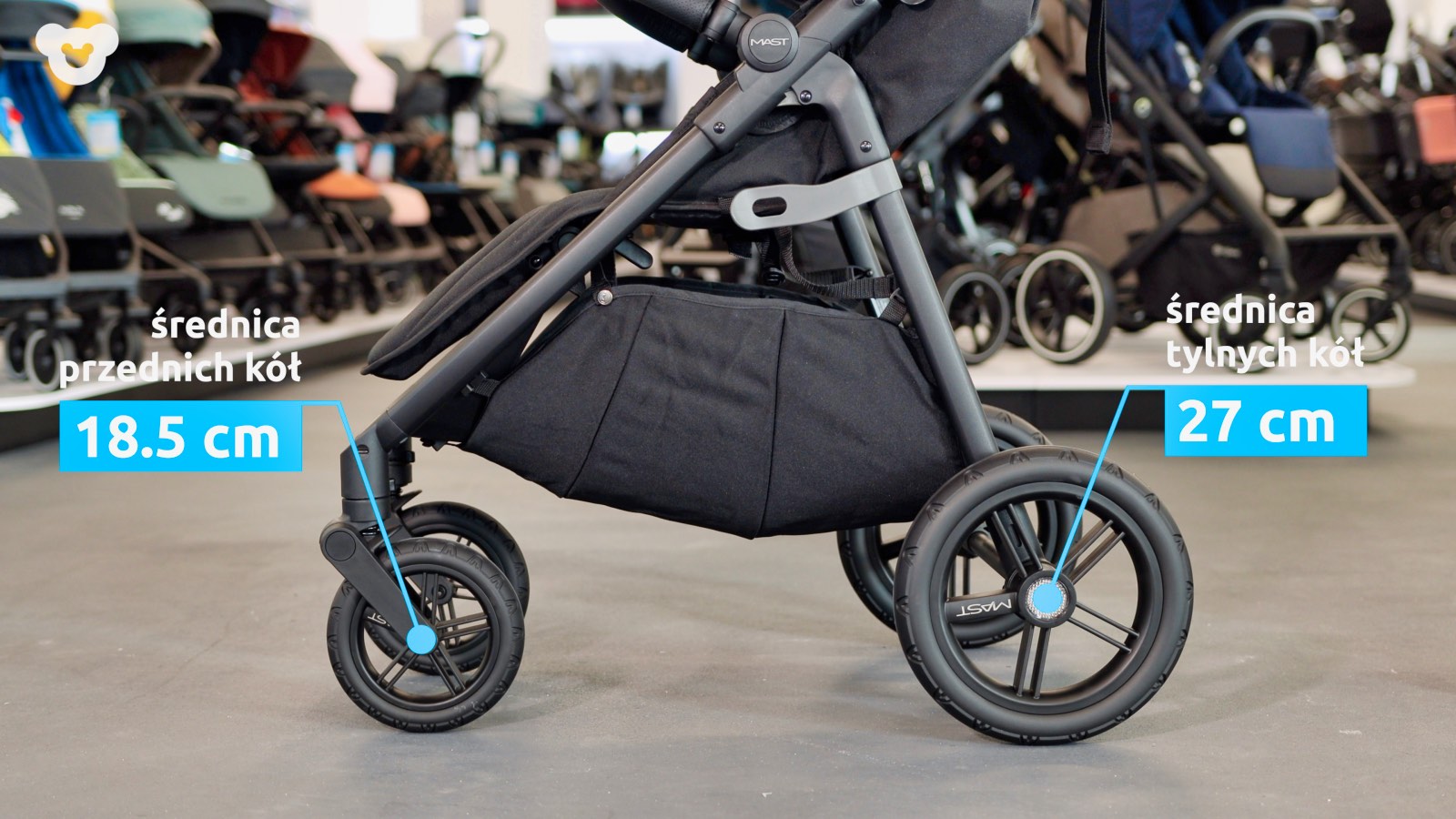 Koła wózek spacerowy Mast M4x