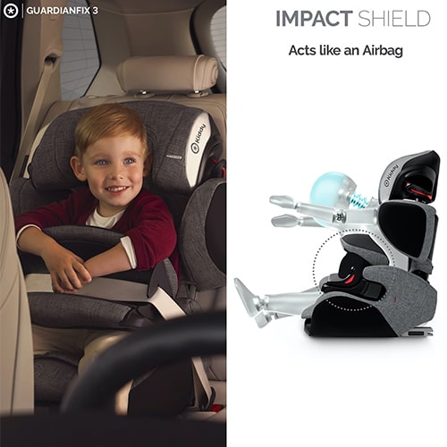 Praktyczna i skuteczna osłona tułowia Kiddy Guardianfix 3 fotelik samochodowy