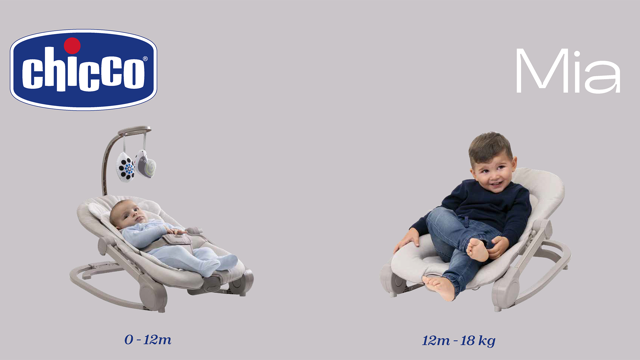 leżaczek dla niemowląt, bujaczek Chicco Mia