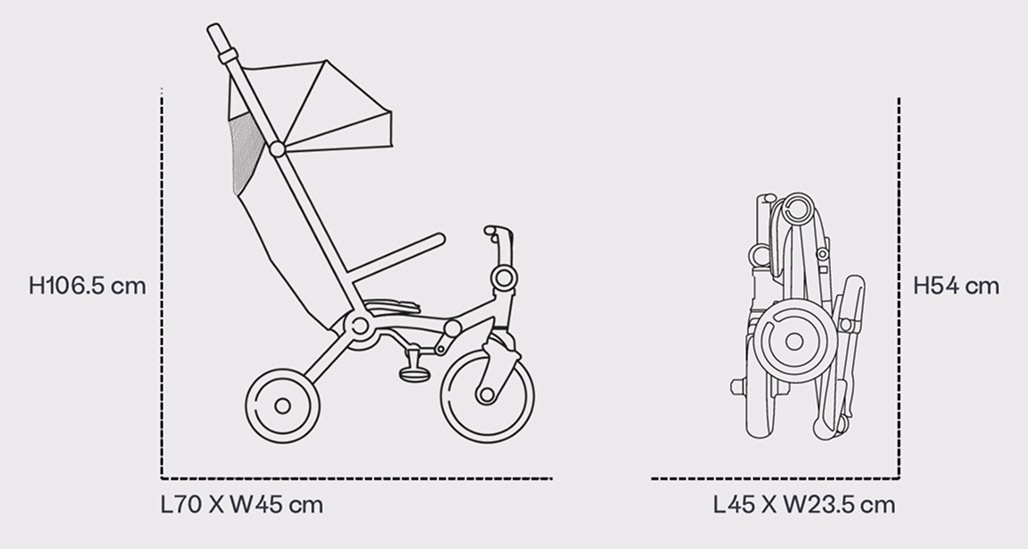 Rowerek z funkcją wózka smarTrike Wonder MAX dla dzieci w wieku od 6 miesięcy do 3 lat