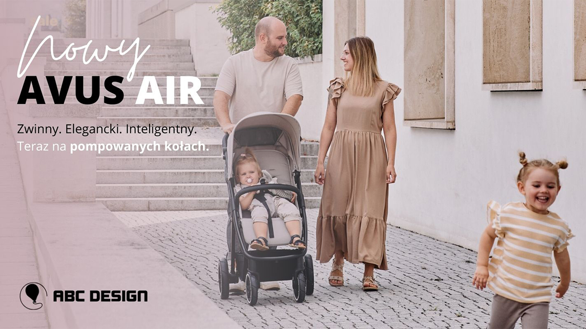 wózek spacerowy ABC Design Avus Air 2024 z pompowanymi kołami