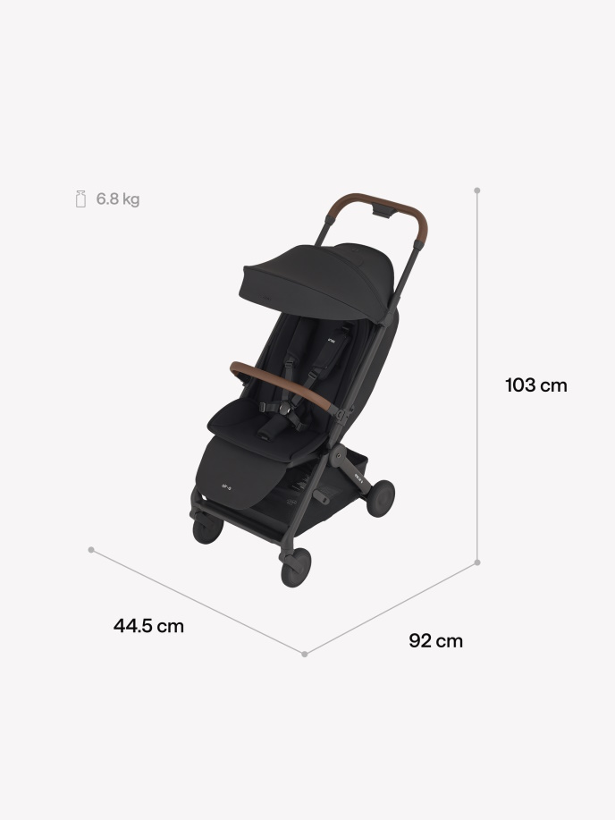 Wymiary Anex Air-Q wózek spacerowy