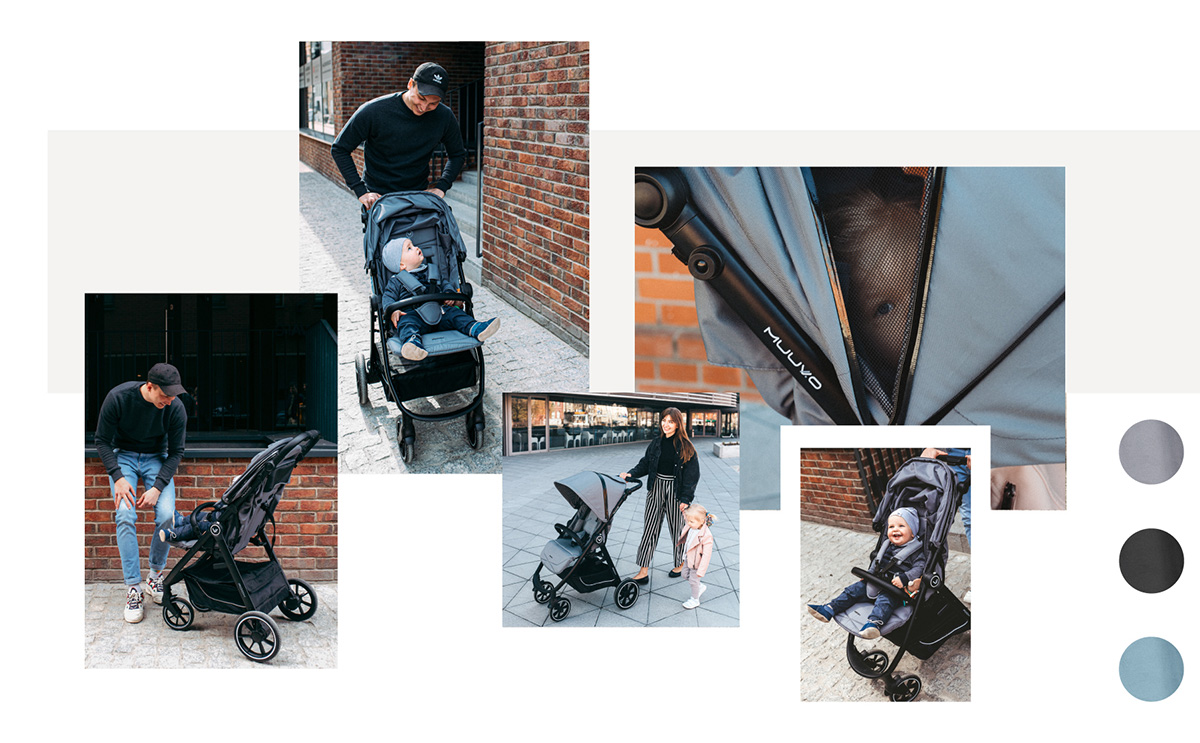 wózek spacerowy Muuvo Roox kolory