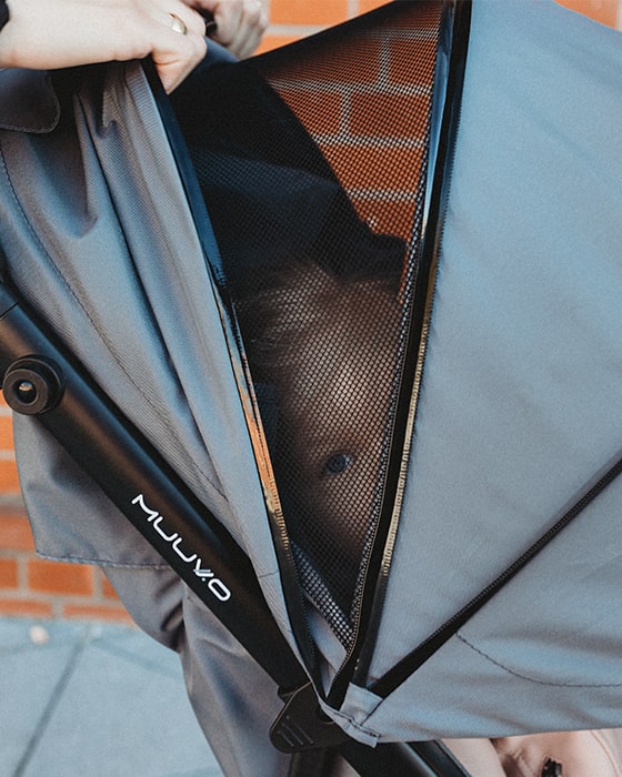 Rozbudowana regulacja Muuvo Roox wózek spacerowy