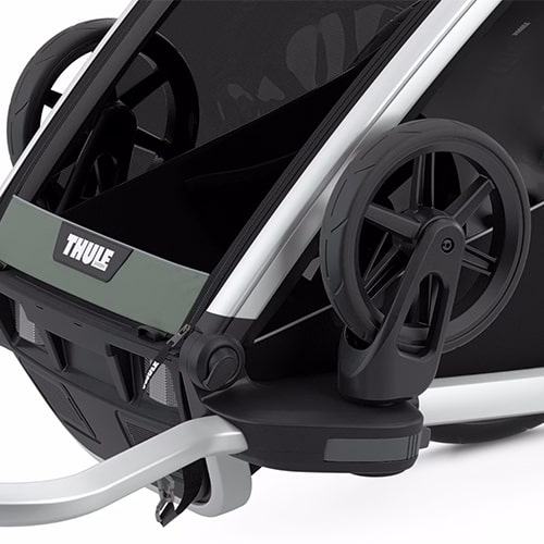 Funkcja Click n’ Store Thule Chariot Lite 2 przyczepka rowerowa
