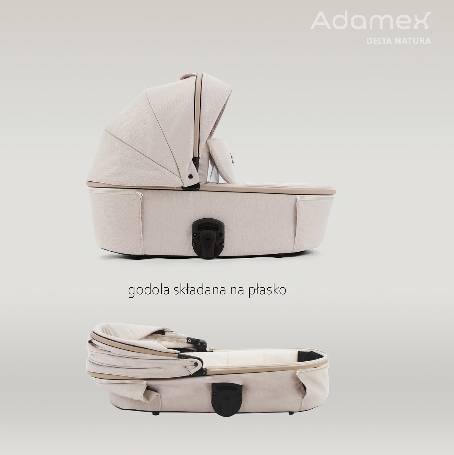 wózek wielofunkcyjny 2w1 dla dzieci od urodzenia Adamex Delta Natura