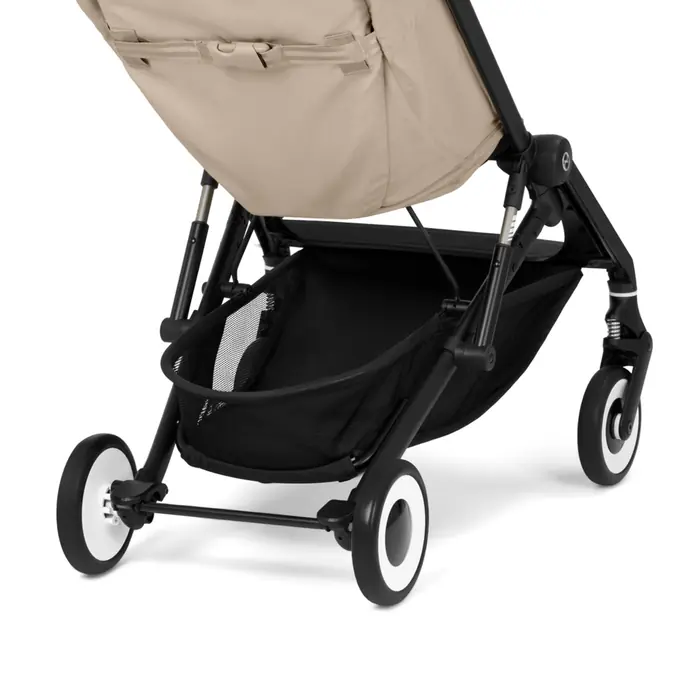 Duży kosz na zakupy, Cybex Agis - lekki wózek spacerowy podróżny, ultrakompaktowy po złożeniu • Almond Beige