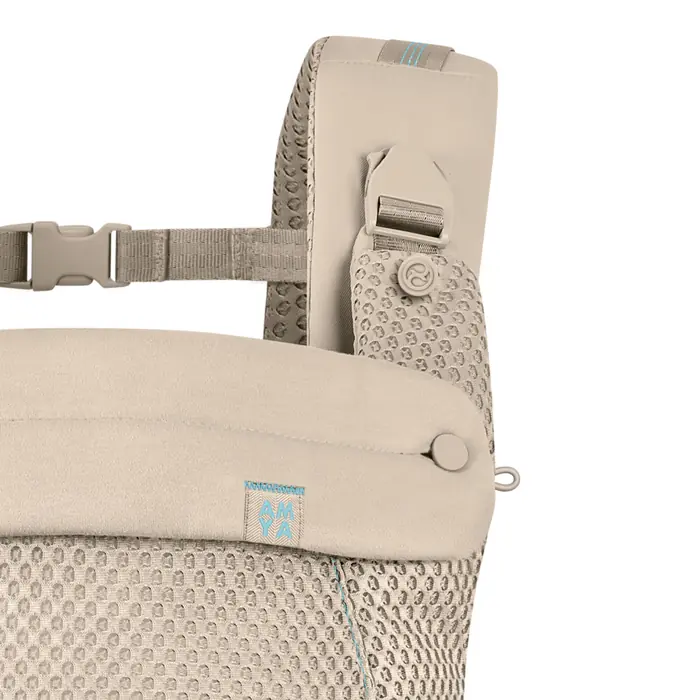 Klamry Click-&-Go Buckle, Cybex Amya - ergonomiczne nosidełko dla dzieci od urodzenia do ok. 3 lat, cztery pozycje noszenia, oddychająca siateczka 3D • Dune Grey