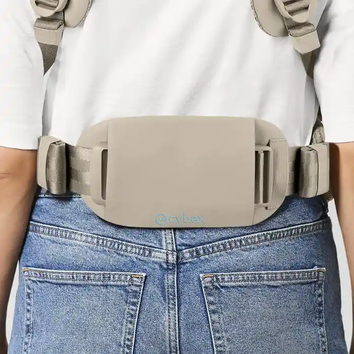Podparcie lędźwiowe, Cybex Amya - ergonomiczne nosidełko dla dzieci od urodzenia do ok. 3 lat, cztery pozycje noszenia, oddychająca siateczka 3D • Dune Grey