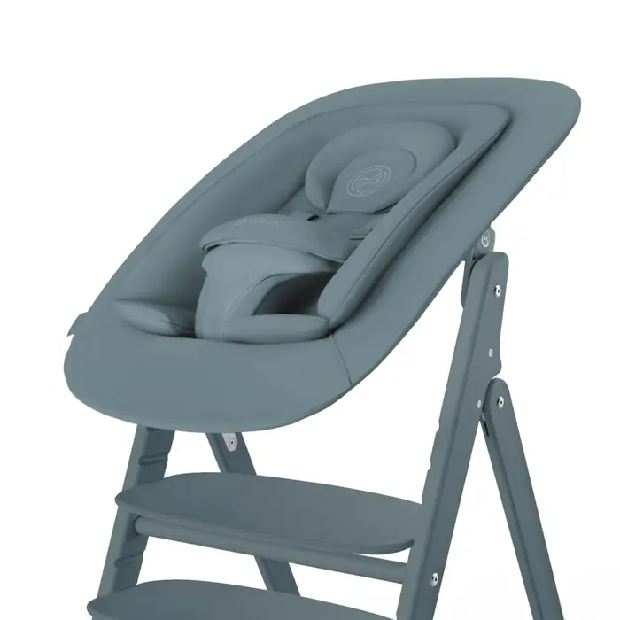 Wkładka, Head Hugger i pranie, Cybex Click & Fold 4-in-1 - składane krzesełko z drewna bukowego z Baby Setem, tacką i bujaczkiem Gold Bouncer Nest, od urodzenia, zestaw 4 w 1 • Stone Blue