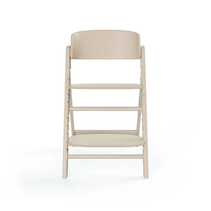 Regulacja kluczem imbusowym, Cybex Click & Fold - składane wysokie krzesło z drewna bukowego, regulowane siedzisko i podnóżek, bez Baby Setu i tacki • All Natural Light