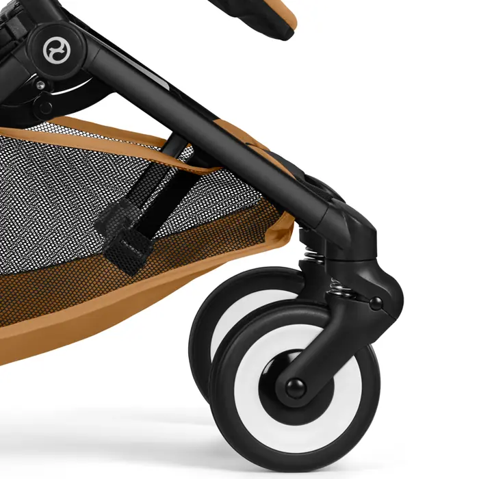 Amortyzacja przednich kół, Cybex Libelle 2026 - ultrakompaktowy wózek spacerowy, kompatybilny z bagażem podręcznym • Magic Black