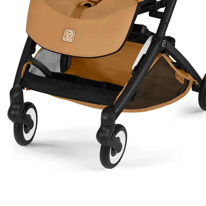 Kosz dopasowany kolorystycznie, Cybex Libelle 2026 - ultrakompaktowy wózek spacerowy, kompatybilny z bagażem podręcznym • Magic Black
